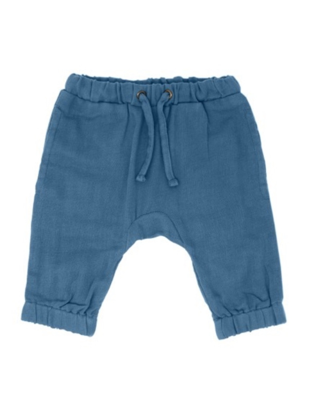 L'ovedbaby Organic Muslin Harem Pants Pacific Blue 18-24m